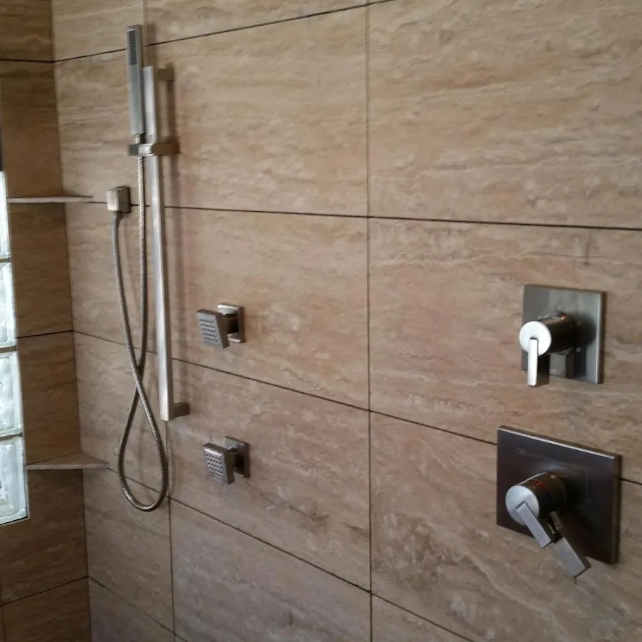 Shower fixture installation for Water Heater Replacement in Delta